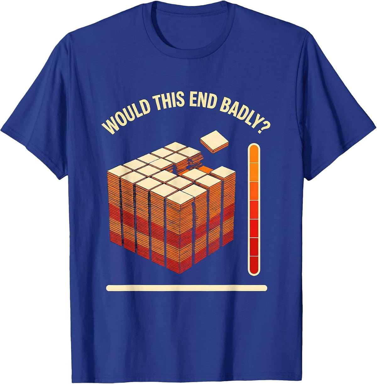 Men's Would This End Badly? Funny Periodic Table Science Teacher T-Shirt - Royal Blue