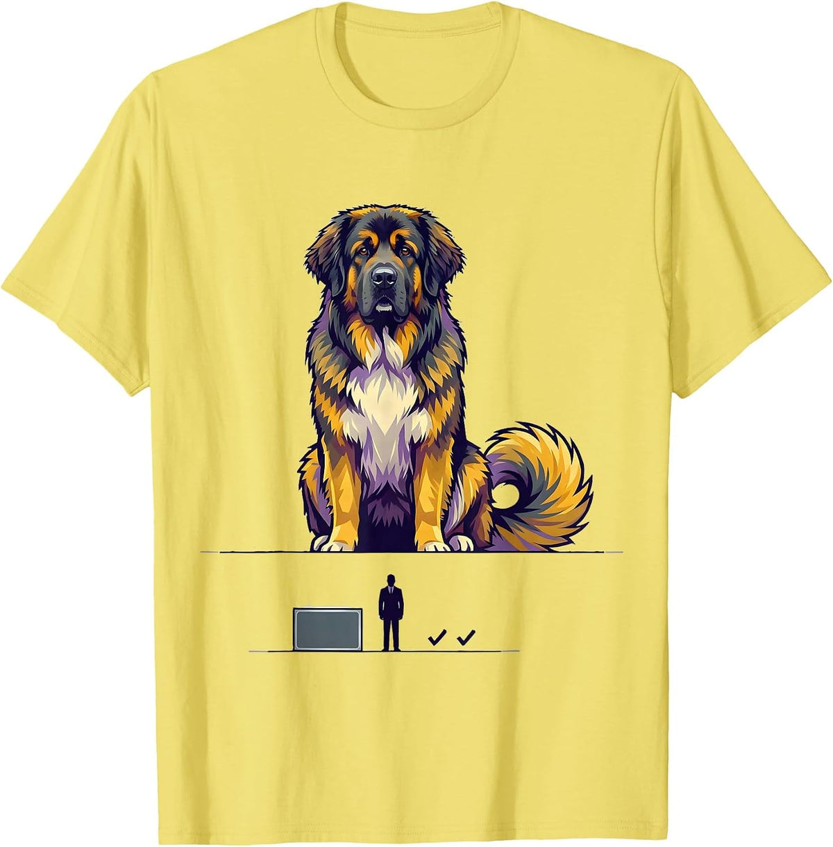 Men's Great Pyrenees Dog Owner Breed Pride Pet Humor T-Shirt - Lemon Yellow