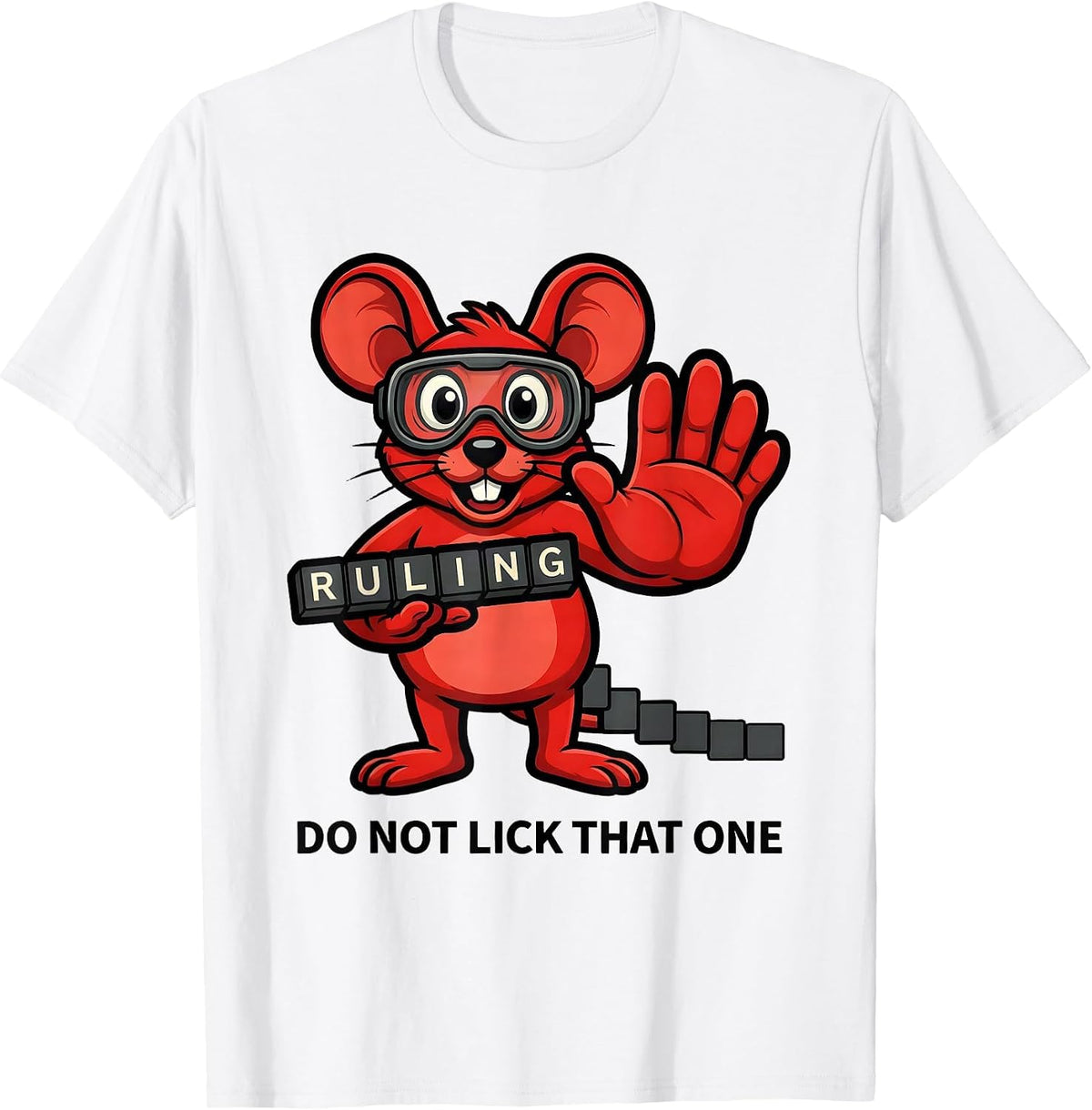 Men's Do Not Lick That One Funny Periodic Table Science Teacher T-Shirt - White