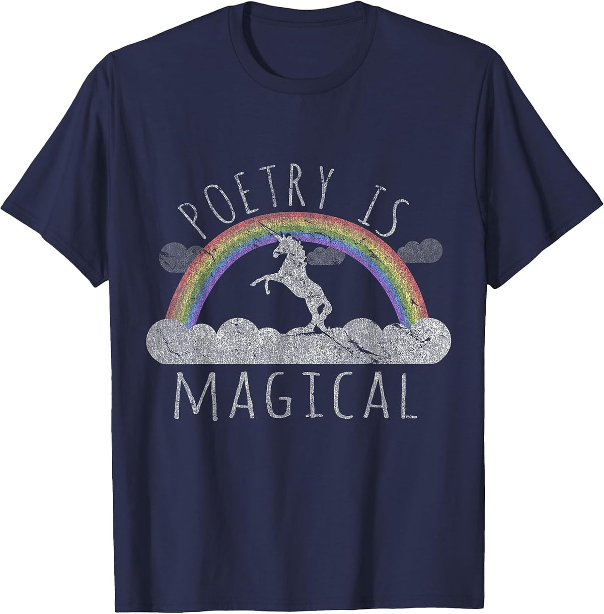 Poetry is Magical T-Shirt - Navy Blue