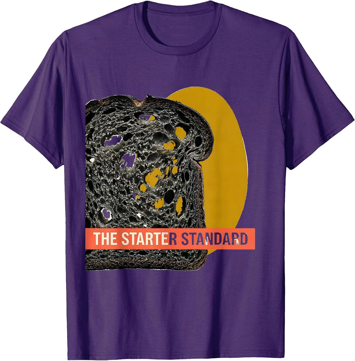The Starter Standard Midcentury Modern Bread Baker Sourdough T-Shirt - Purple