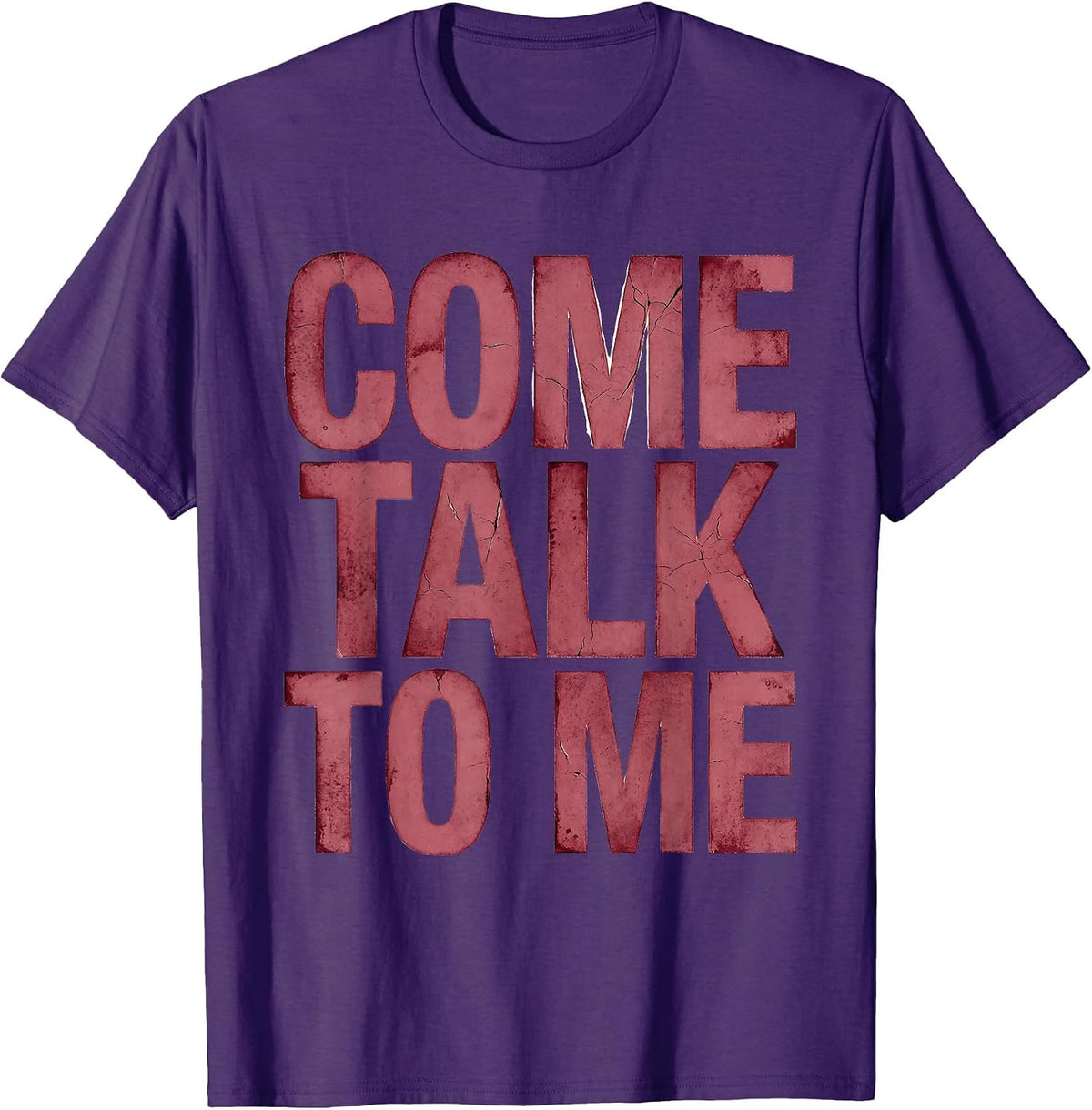 Come Talk To Me School Counselor Design T-Shirt - Purple