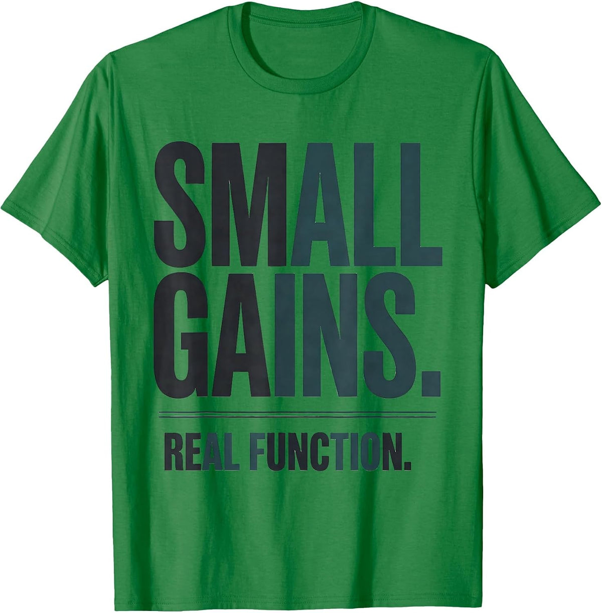 Men's Small Gains Real Function Funny Occupational Therapy OT T-Shirt - Kelly Green