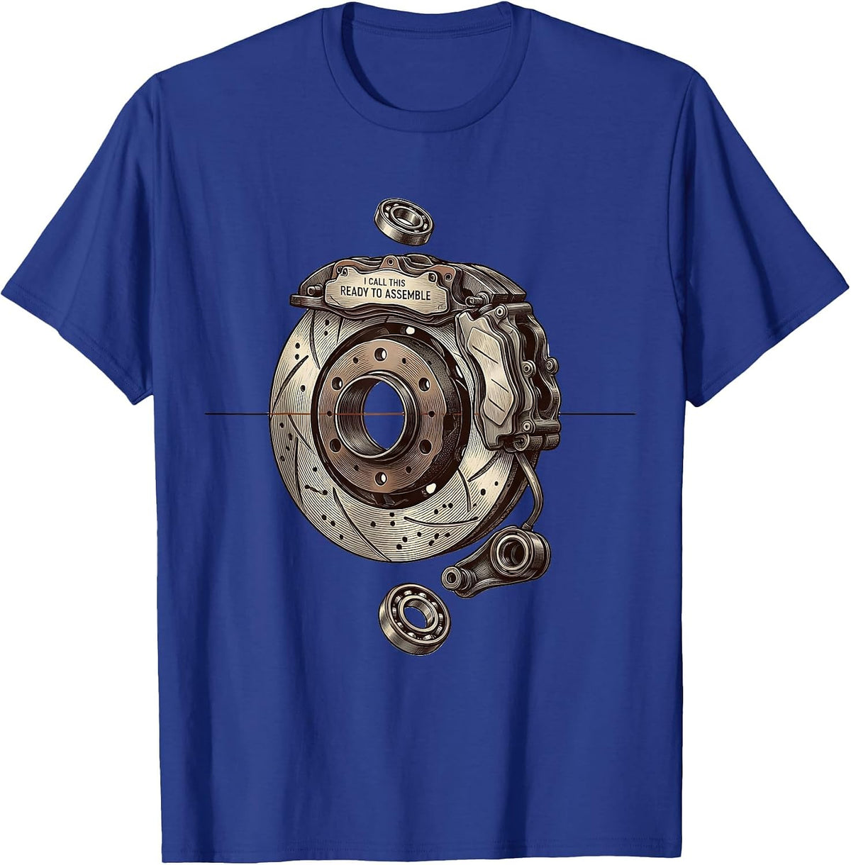I Call This Ready To Assemble Funny Car Guy Mechanic T-Shirt - Royal Blue