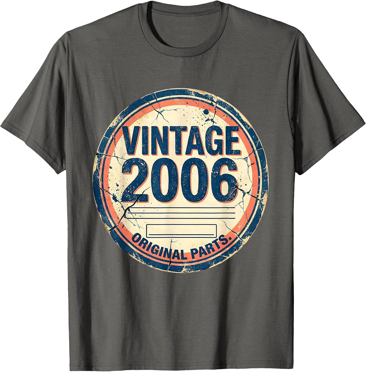 Vintage 2006 Original Parts Limited Edition 21st Birthday T-Shirt - Asphalt Grey