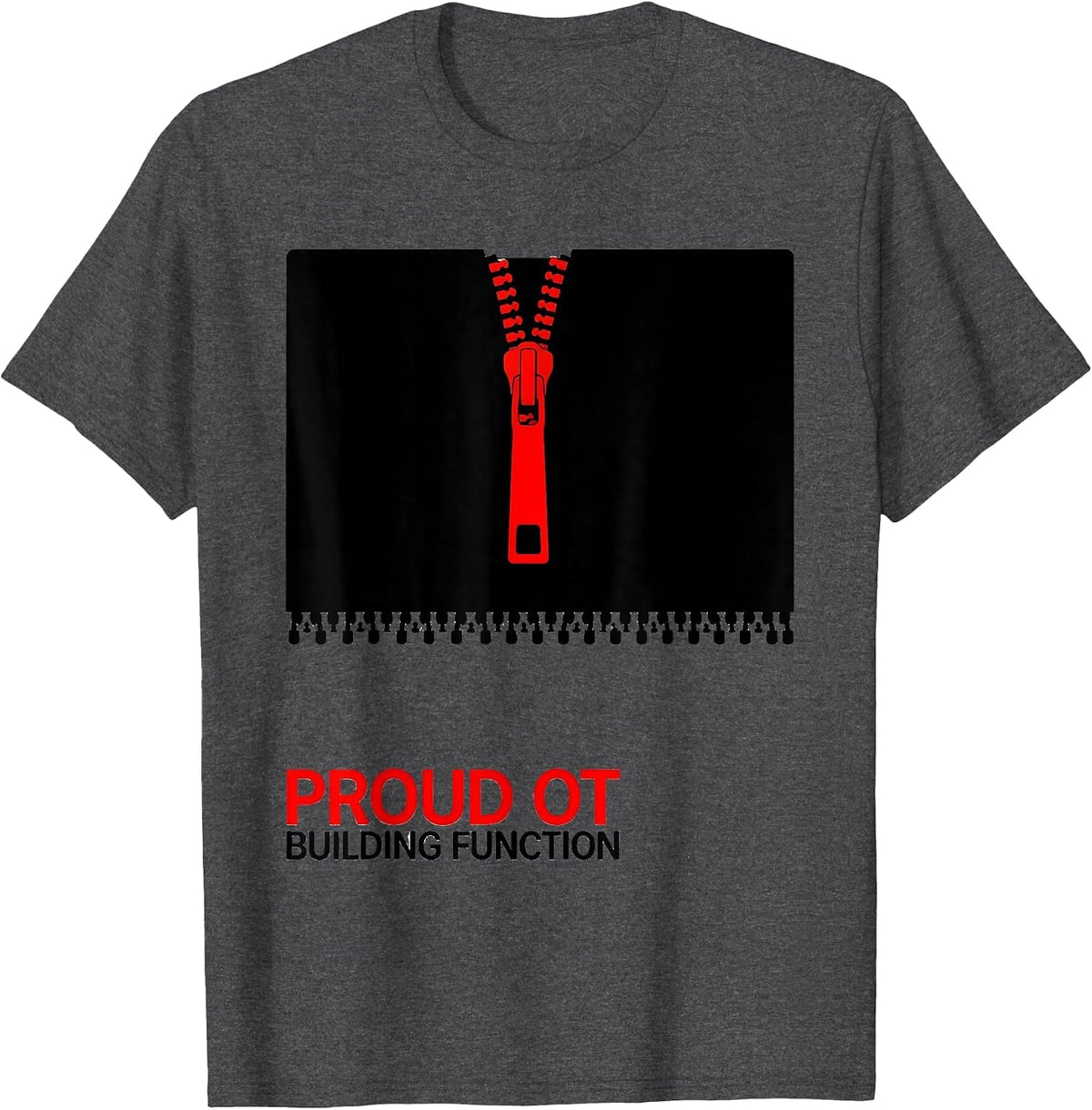 Proud OT Building Function Swiss International Occupational T-Shirt - Dark Heather Grey