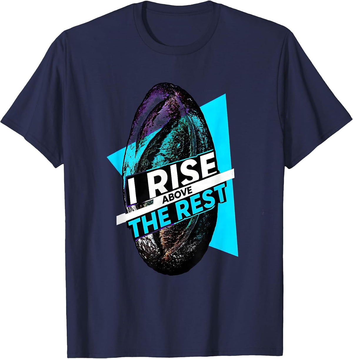 I Rise Above The Rest Funny Sourdough Baker Baking Humor T-Shirt - Navy Blue