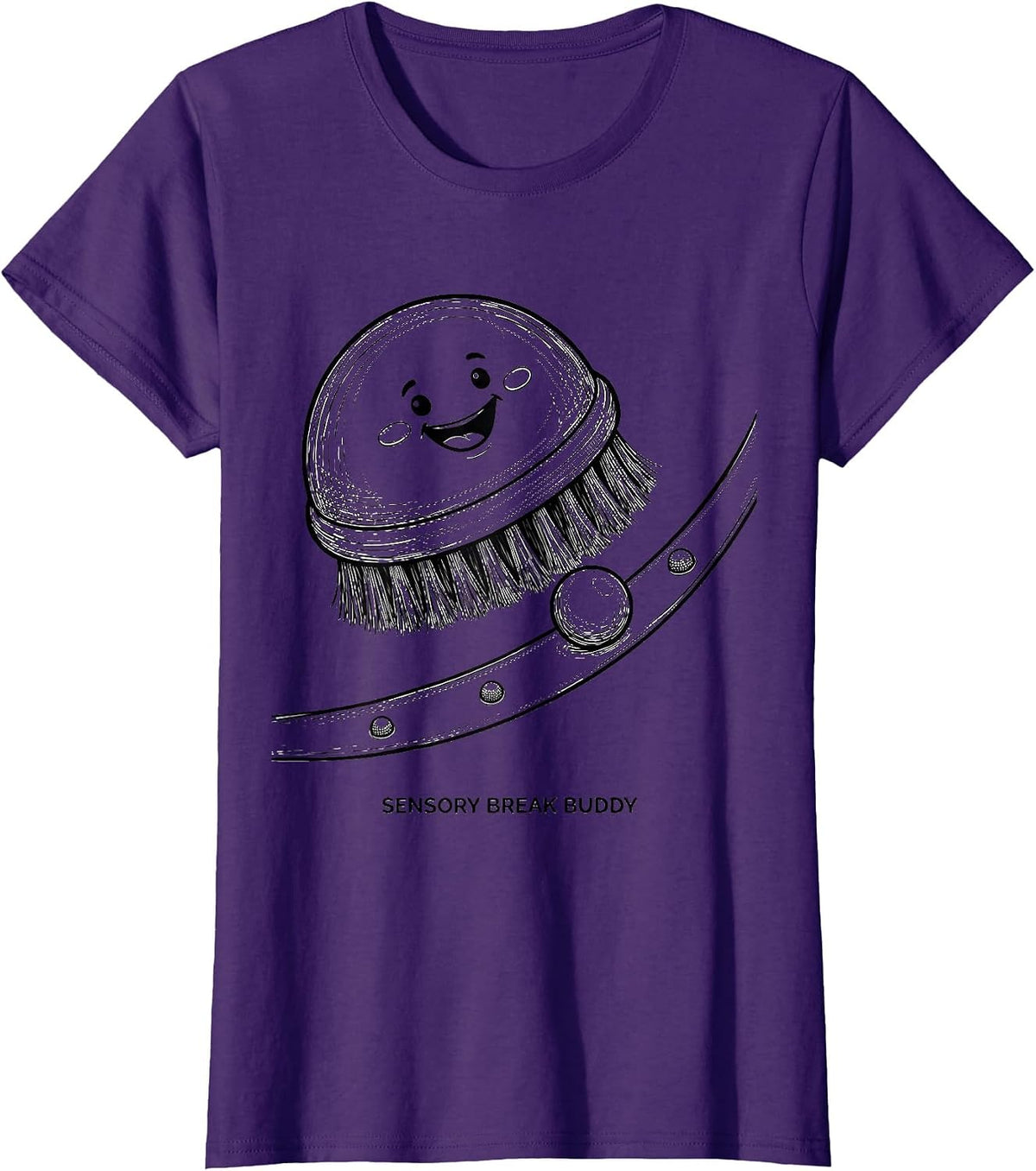 Women's Sensory Break Buddy Playful Occupational Therapy OT Student T-Shirt - Purple