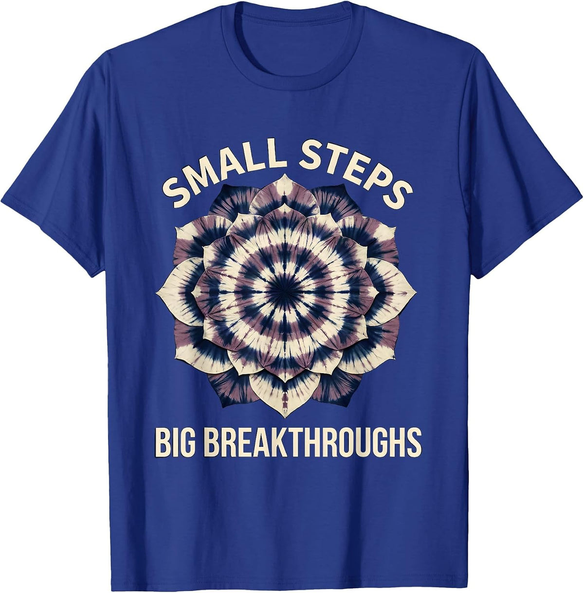 Men's Small Steps Big Breakthroughs Paraprofessional Design T-Shirt - Royal Blue