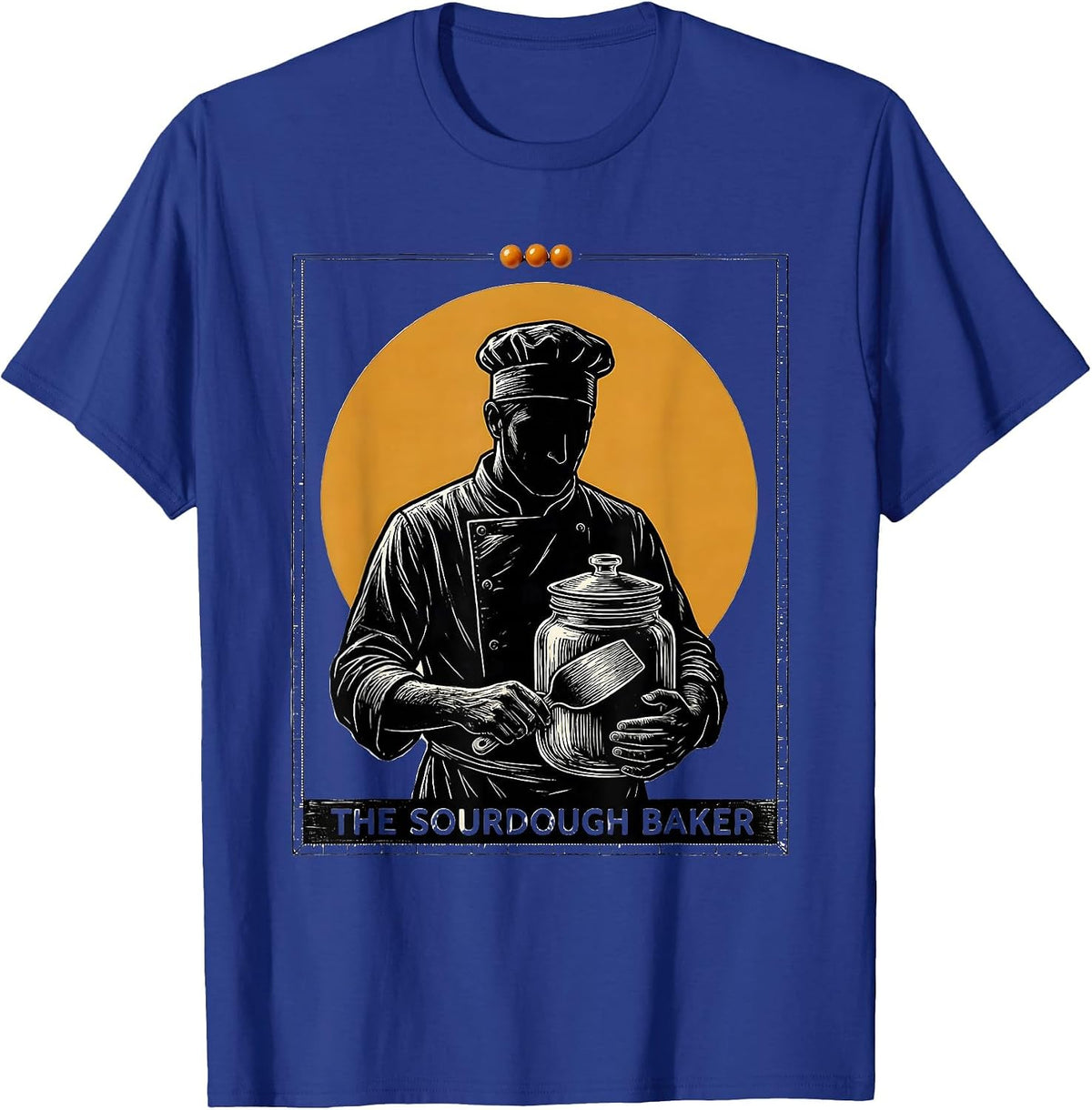 The Sourdough Baker Tarot Card Funny Baker Humor T-Shirt - Royal Blue