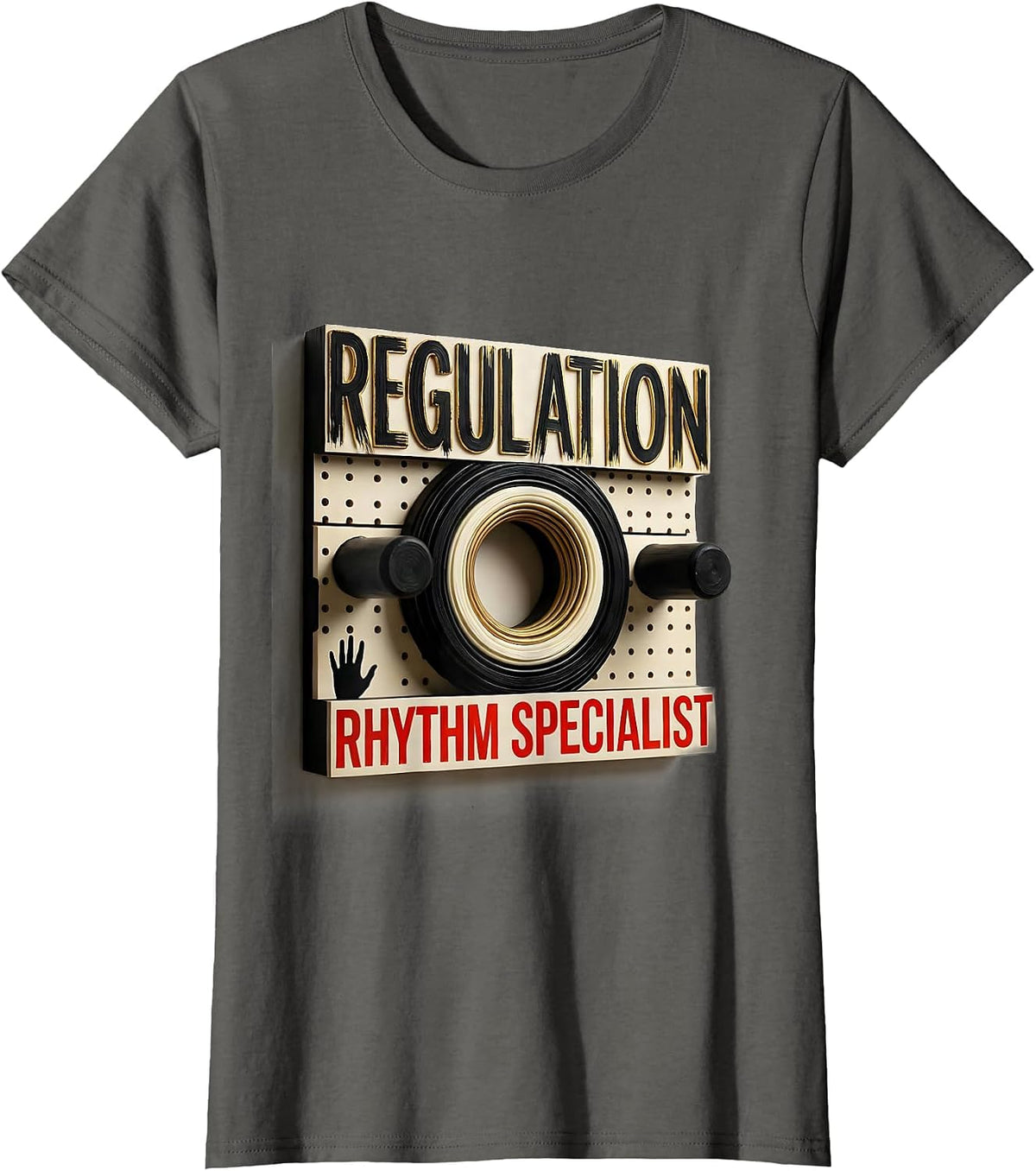 Women's Regulation Rhythm Specialist Occupational Therapy Sensory T-Shirt - Asphalt Grey