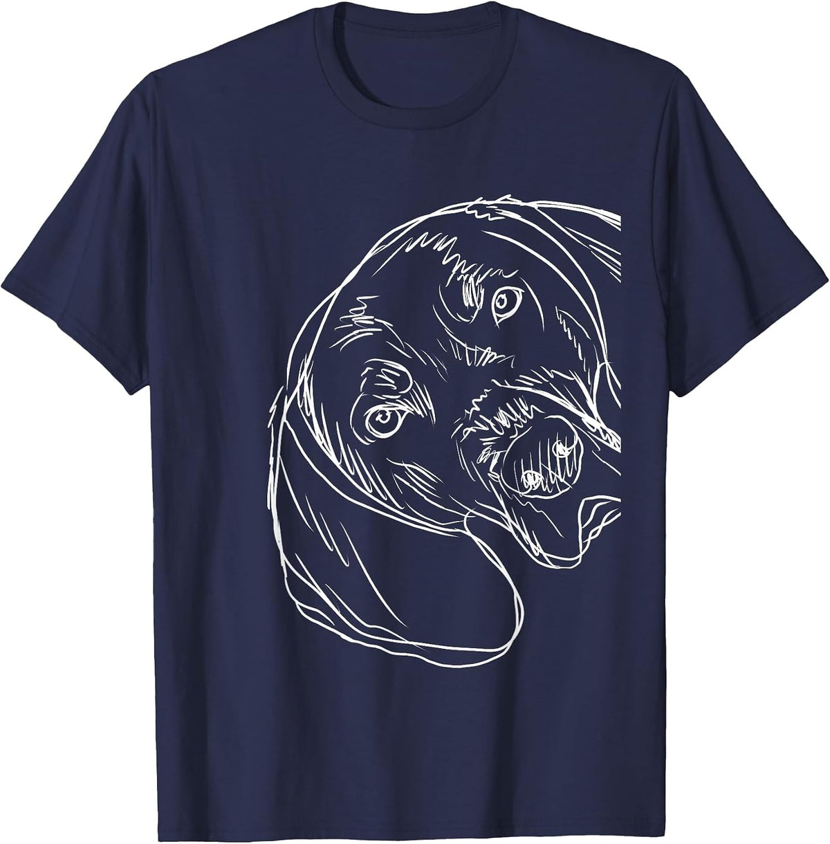 Funy Dog Bluetick Coonhound T-Shirt - Navy Blue