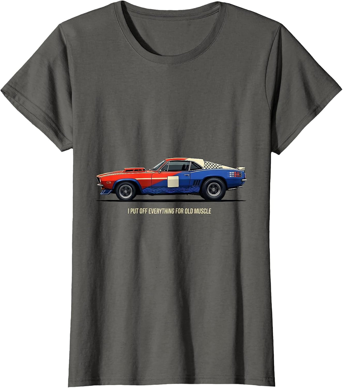 Women's I Put Off Everything For Old Muscle Racing Livery Classic T-Shirt - Asphalt Grey