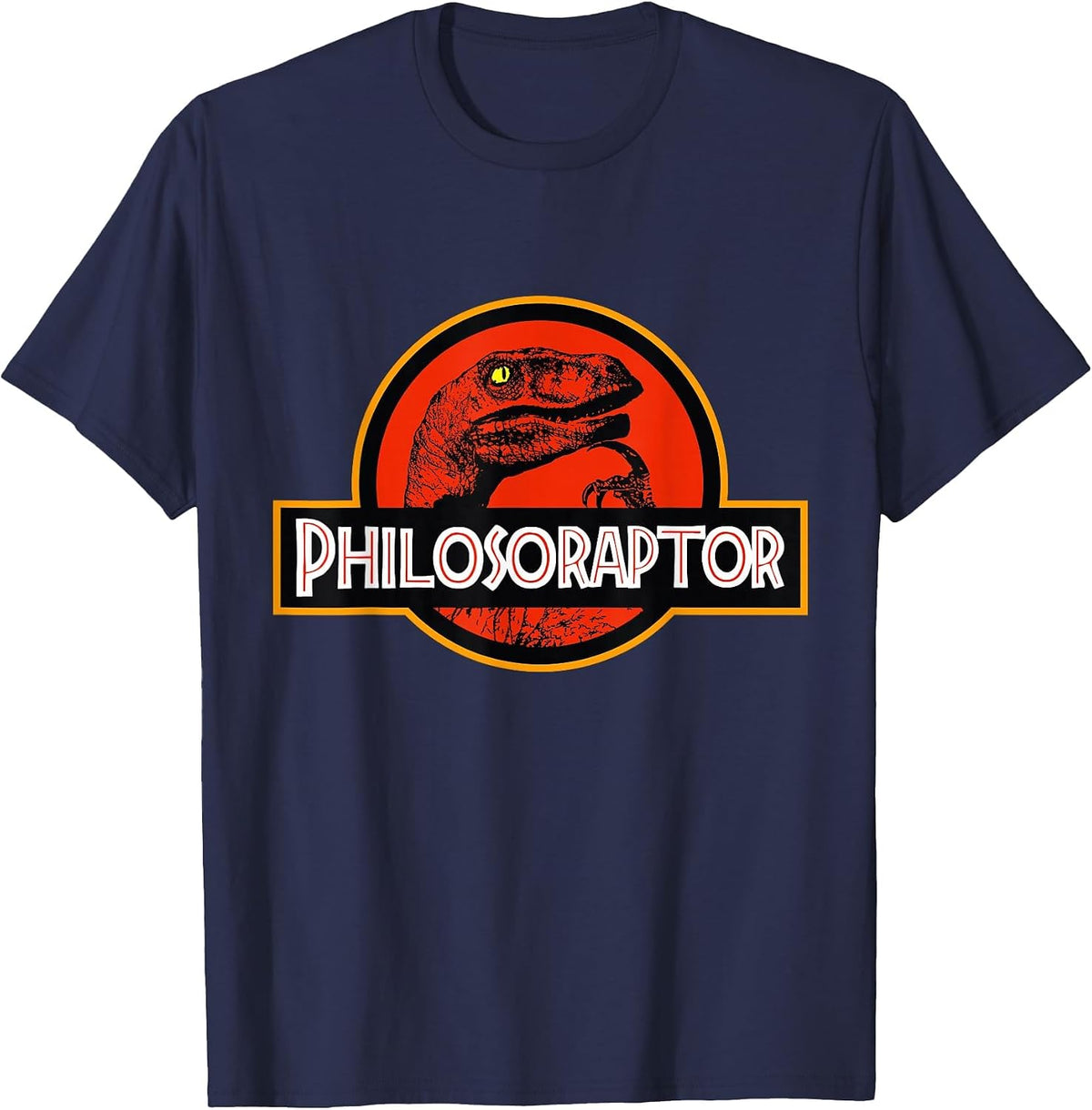 Philosoraptor Meme - Philosophy Dinosaur T-Shirt - Navy Blue