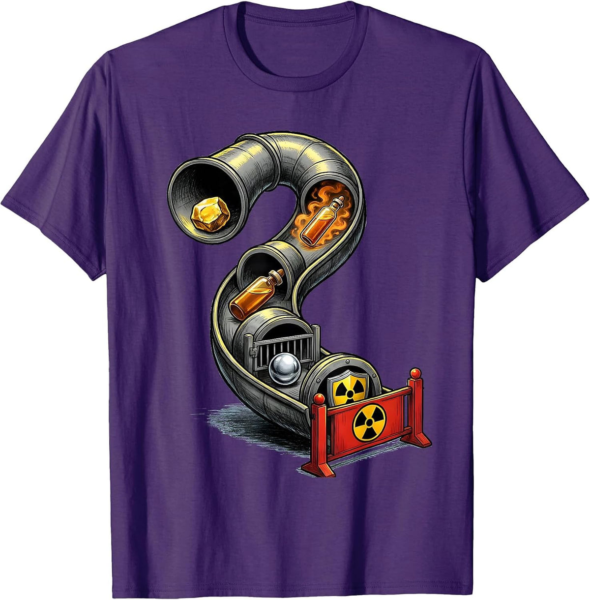 Men's Lab Escape Science Humor Teacher Student Gift T-Shirt - Purple