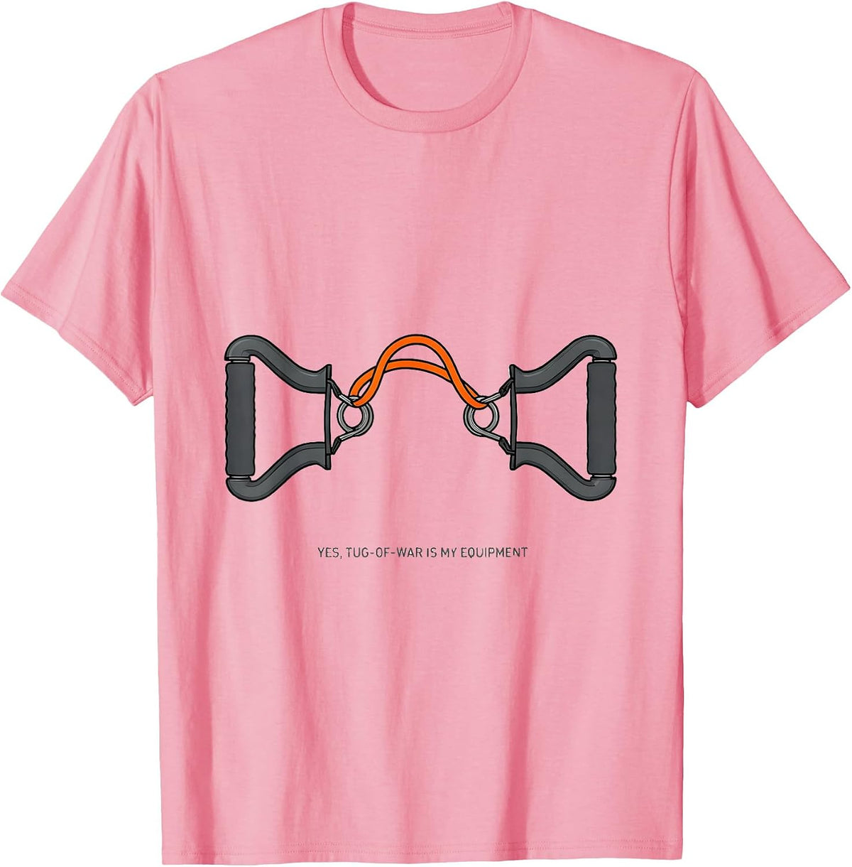 Men's Yes, Tug-Of-War Is My Equipment Occupational Therapy PT T-Shirt - Pink