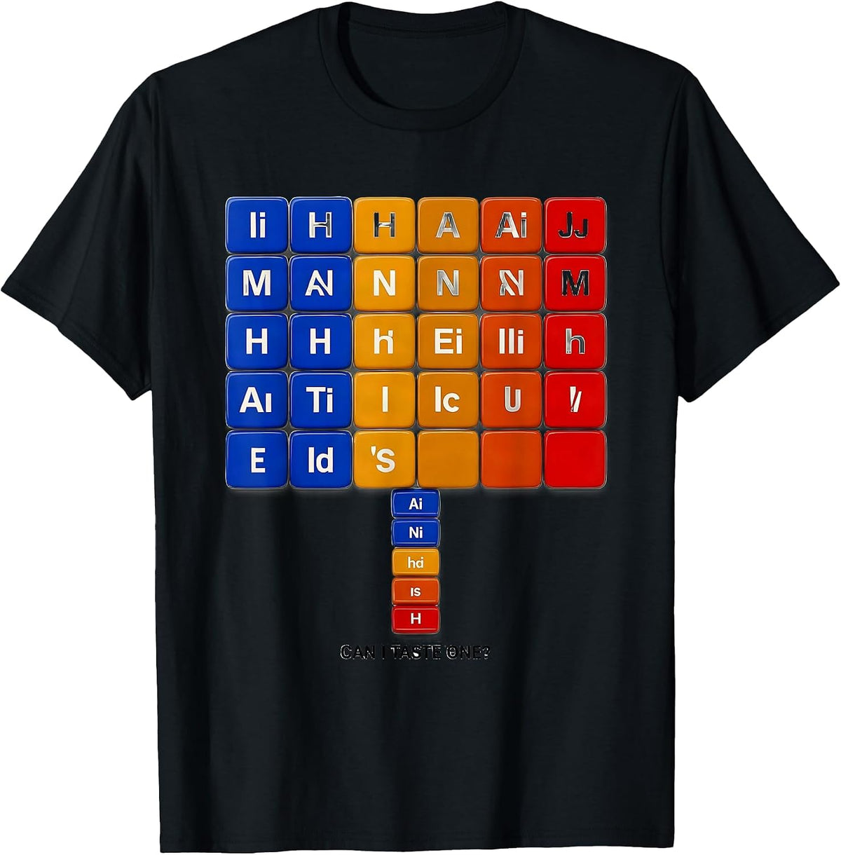 Men's Can I Taste One Funny Periodic Table Science Teacher Gift T-Shirt - Black