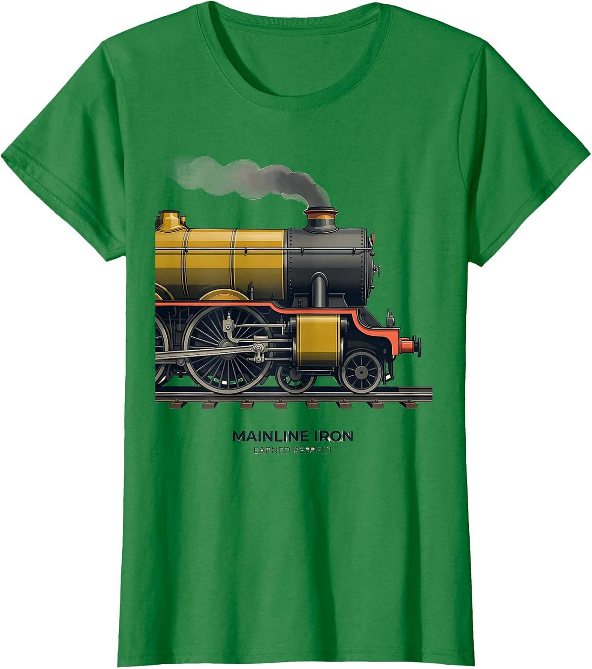 Women's Mainline Iron Earned Respect Midcentury Modern Steam T-Shirt - Kelly Green