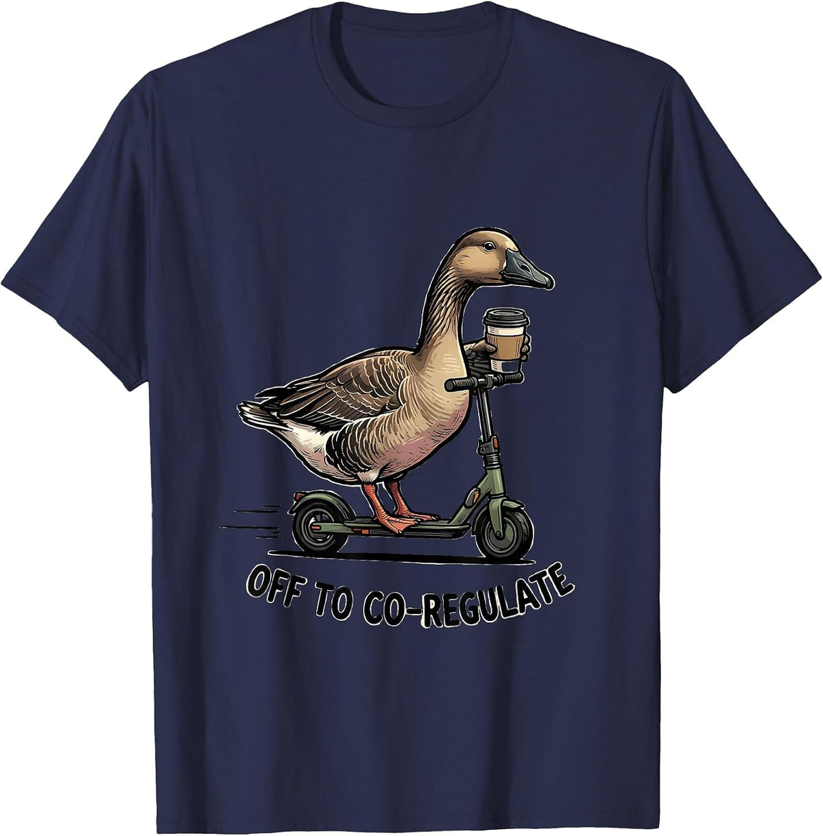 Off to Co-Regulate Funny Mental Health Counselor ABA Therapy T-Shirt - Navy Blue