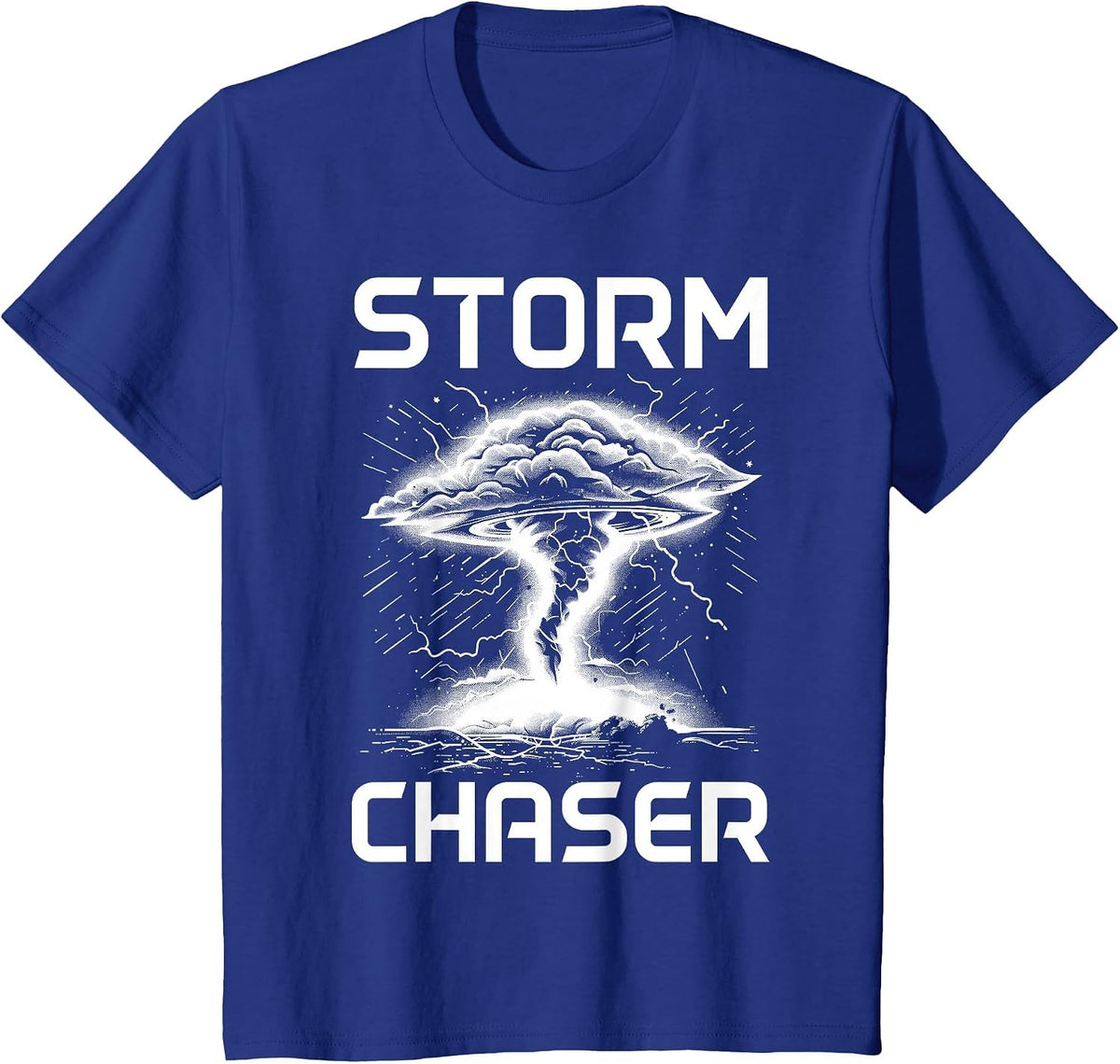 Storm Chasing Meteorology Tornado Chaser Meteorologist T-Shirt - Royal Blue