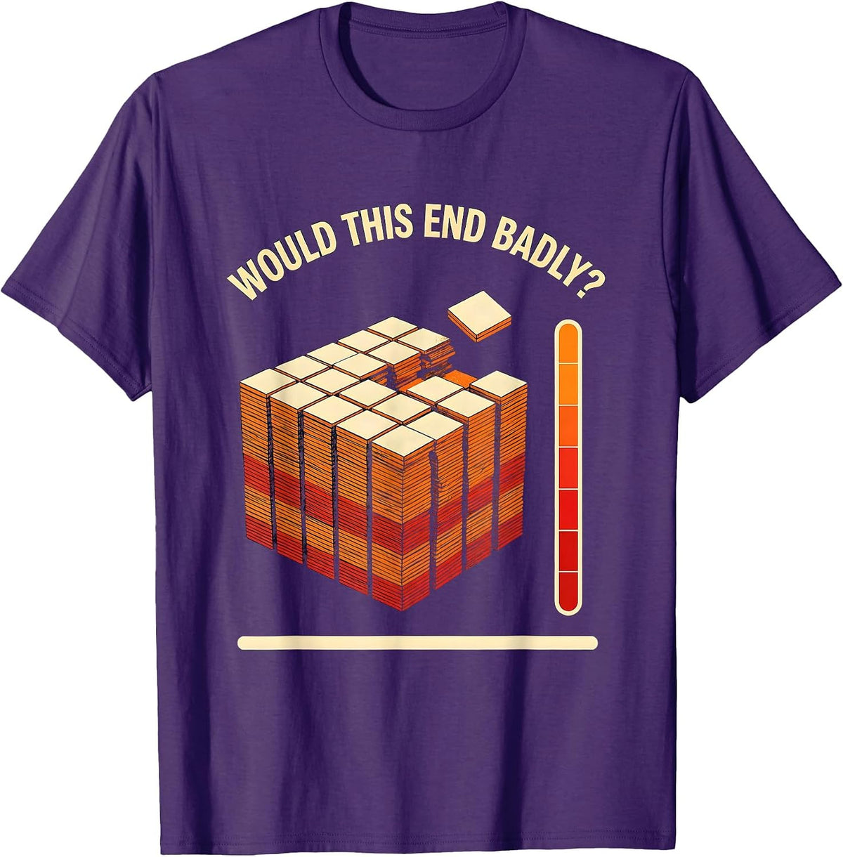 Men's Would This End Badly? Funny Periodic Table Science Teacher T-Shirt - Purple