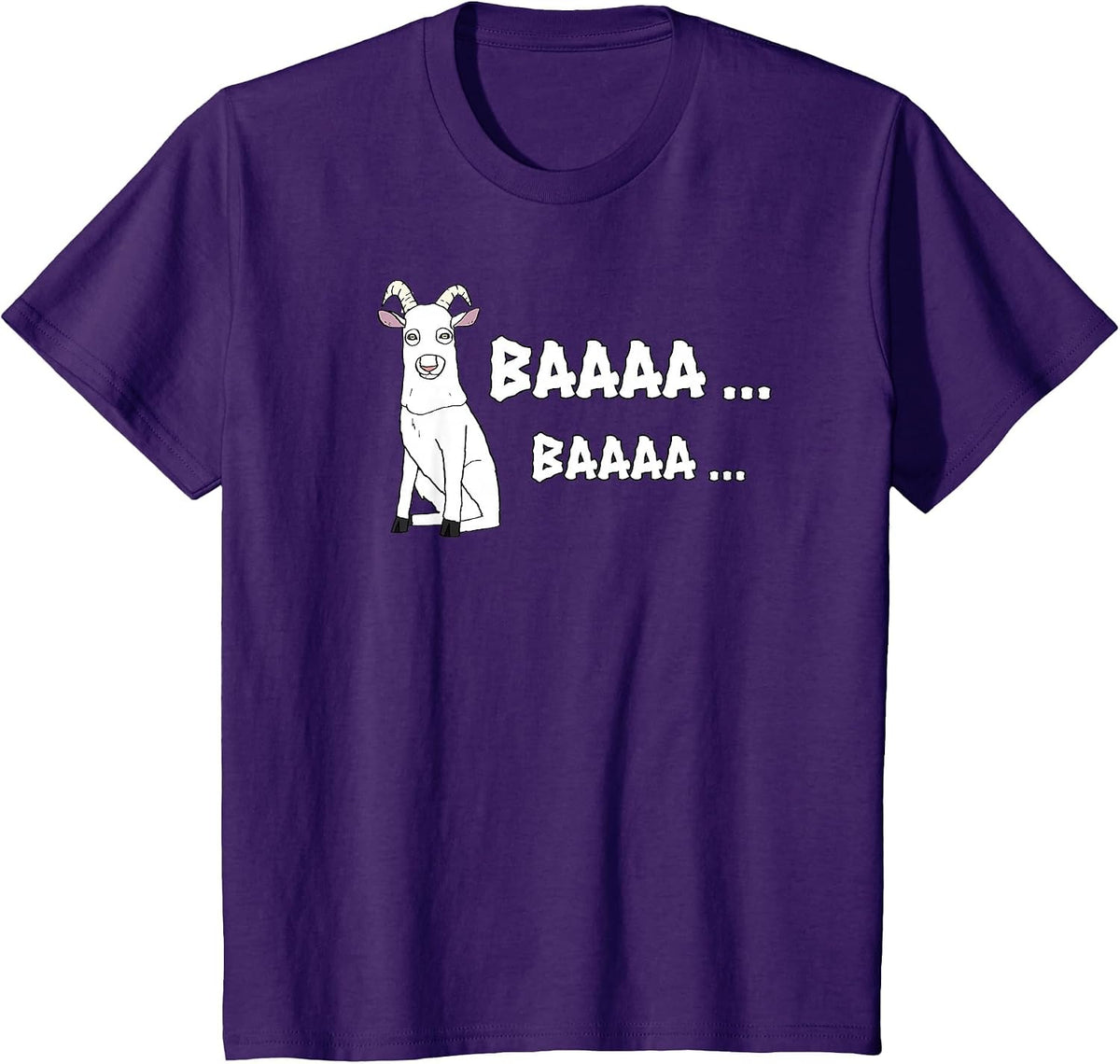 Goat Scary Ghost Baaaa Halloween T-Shirt Pet Shirt T-Shirt - Purple