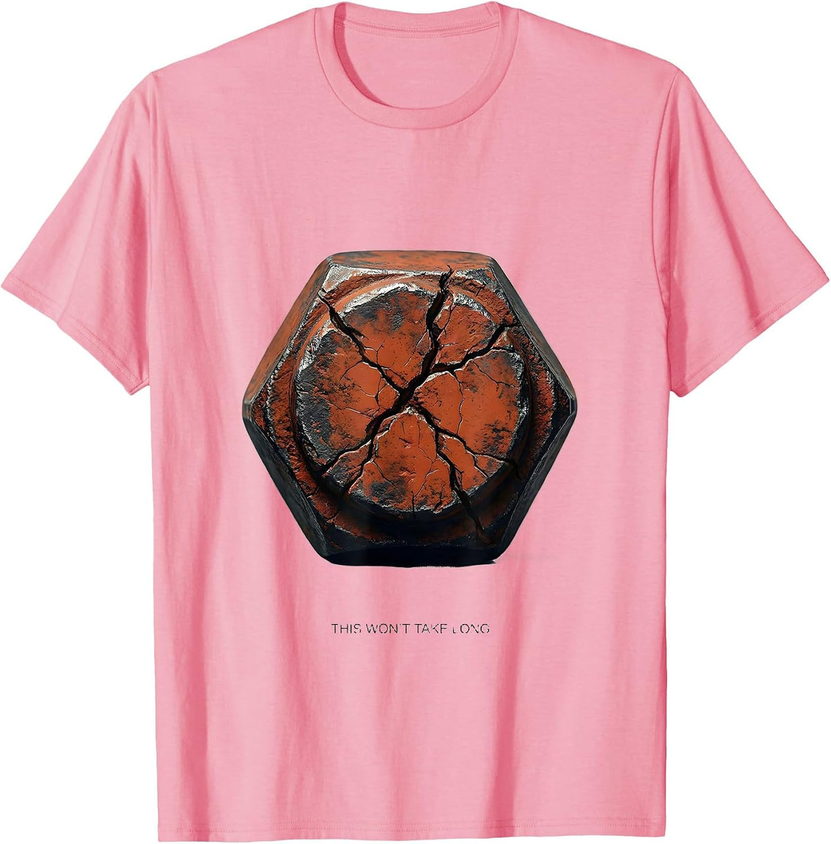 Men's This Won't Take Long Funny Garage Mechanic Dad Car Guy T-Shirt - Pink