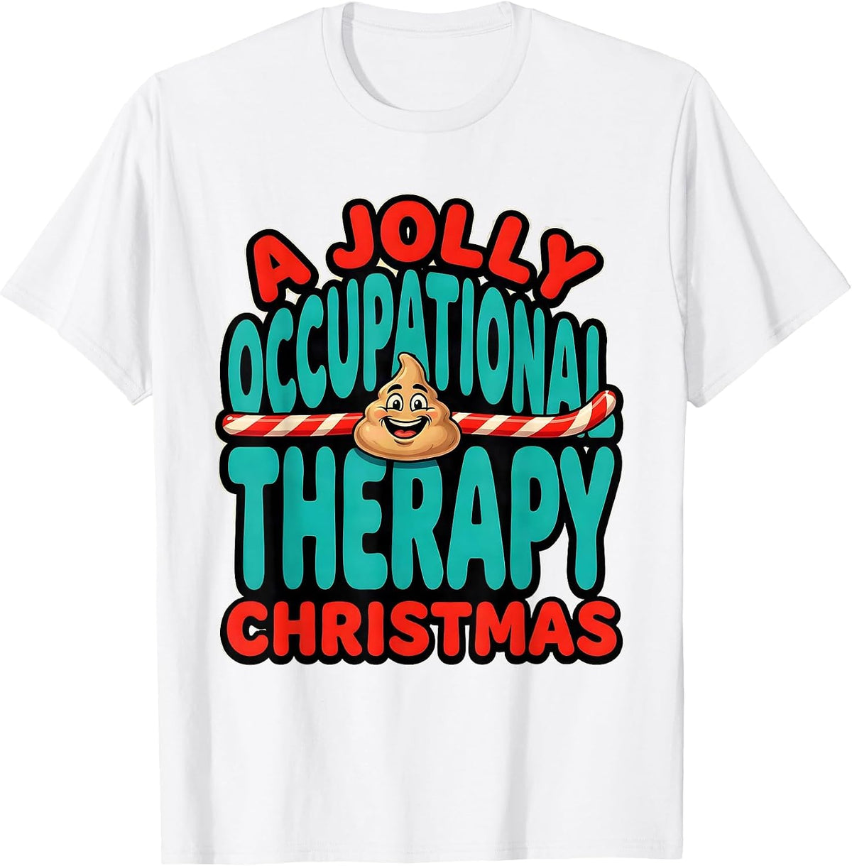 Men's A Jolly Occupational Therapy Christmas Funny OT Gift T-Shirt - White