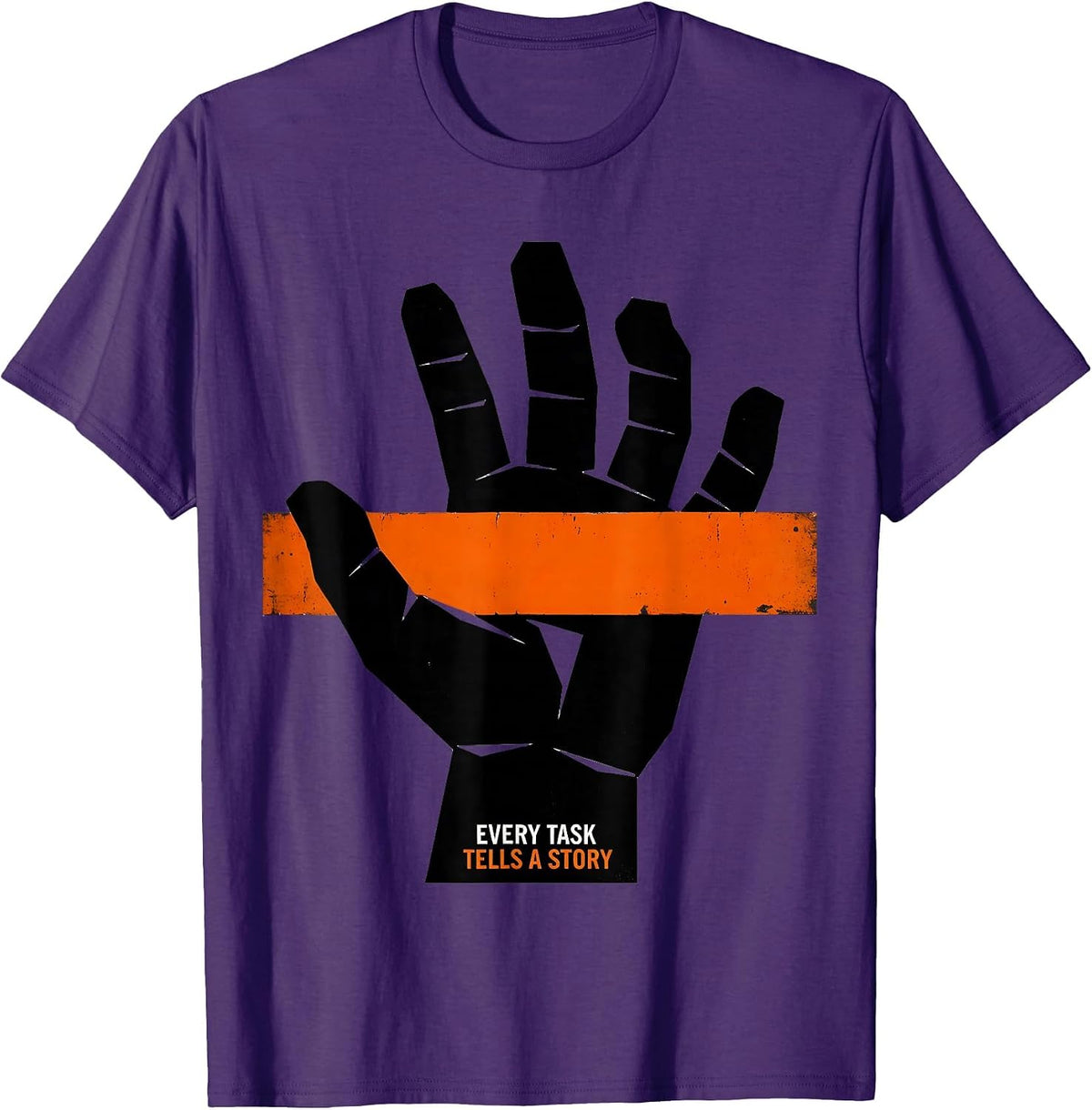 Every Task Tells A Story Occupational Therapy T-Shirt - Purple