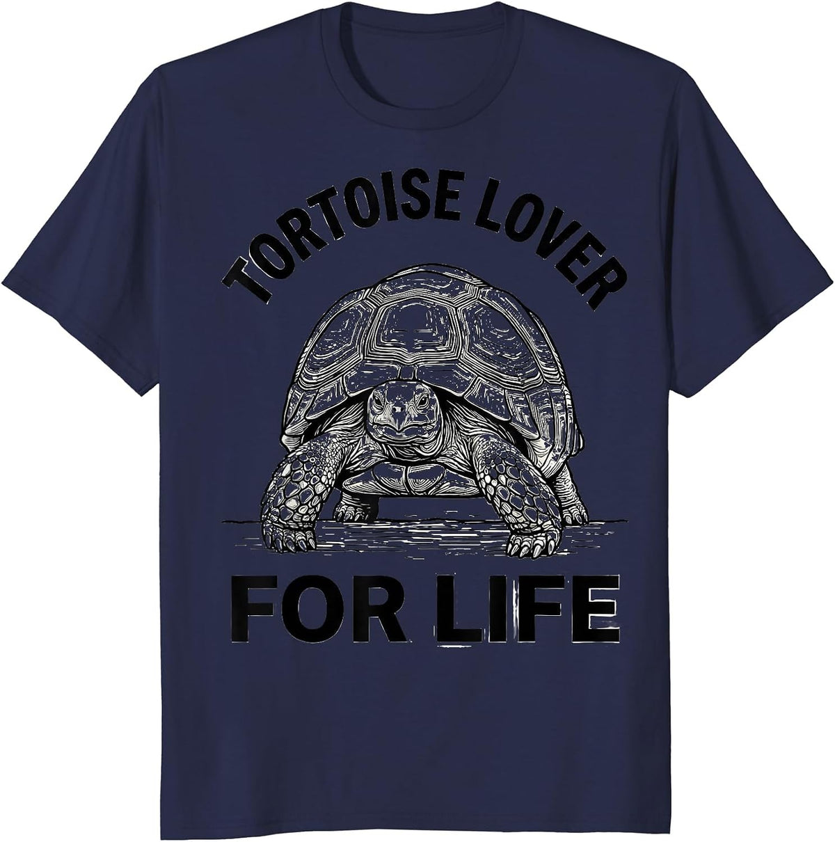 Tortoise Lover For Life Funny Animal Lover Gift T-Shirt - Navy Blue