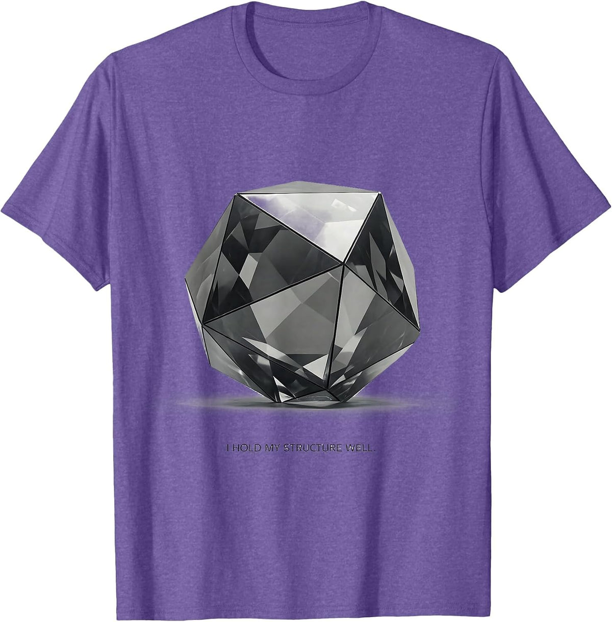 Men's I Hold My Structure Well Funny Science Teacher Gift T-Shirt - Purple Heather
