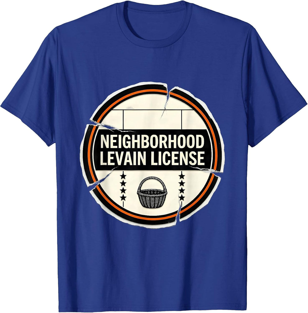 Neighborhood Levain License Funny Bread Baker Sourdough T-Shirt - Royal Blue