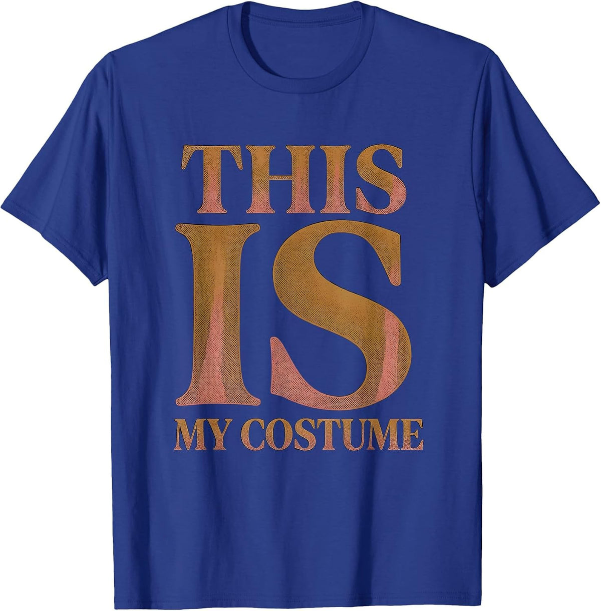 This Is My Costume Halloween Police Officer Design T-Shirt - Royal Blue