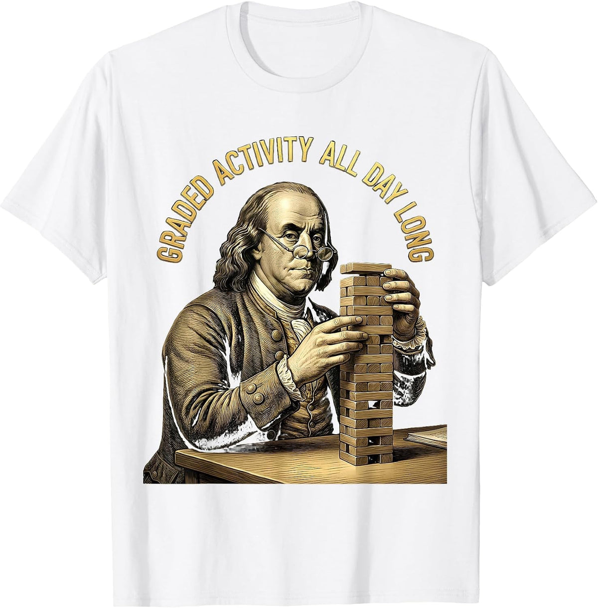 Men's Graded Activity All Day Long Occupational Therapy T-Shirt - White