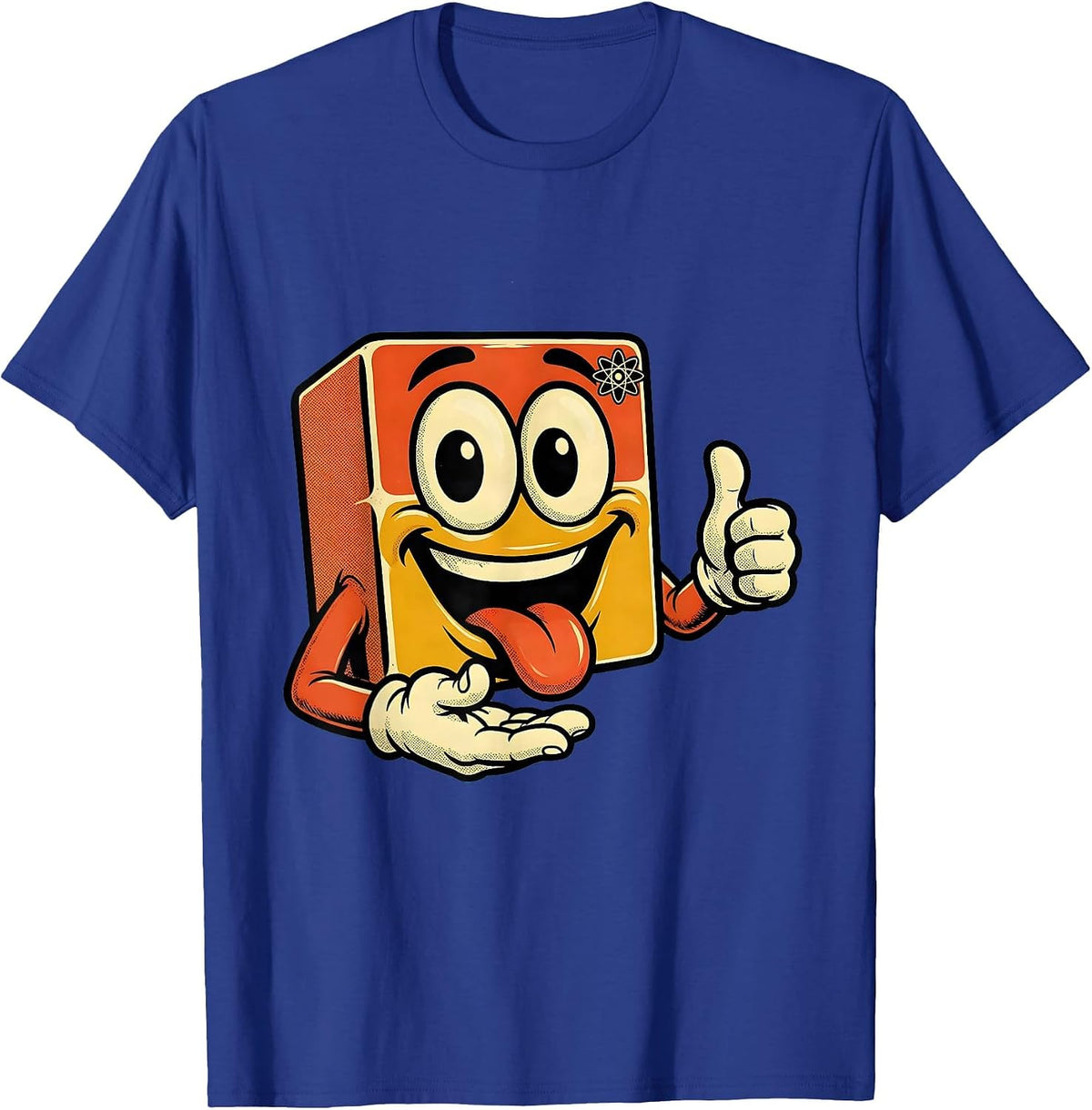 Men's Curious Kid at the Periodic Table Graphic T-Shirt - Royal Blue