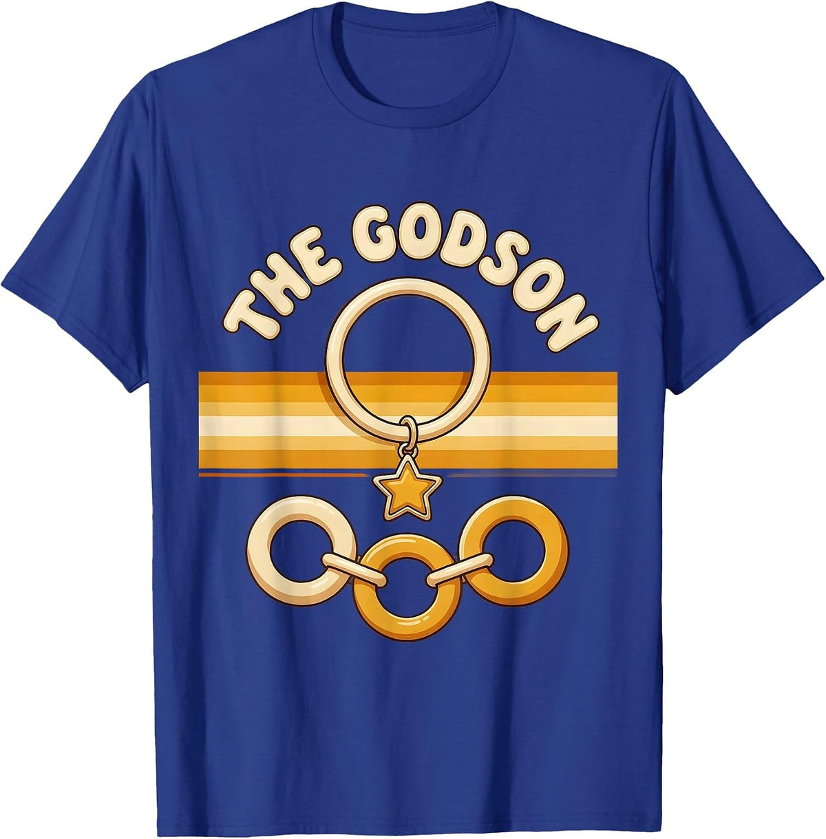 The Godson Retro 70s Funny Godmother Gift Godchild T-Shirt - Royal Blue