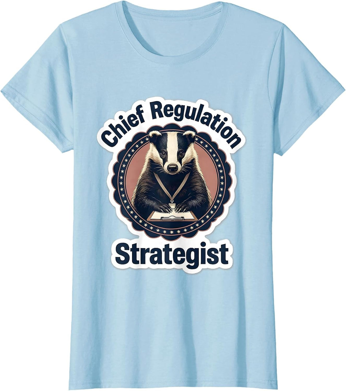 Chief Regulation Strategist Funny Mental Health Counselor T-Shirt - Baby Blue