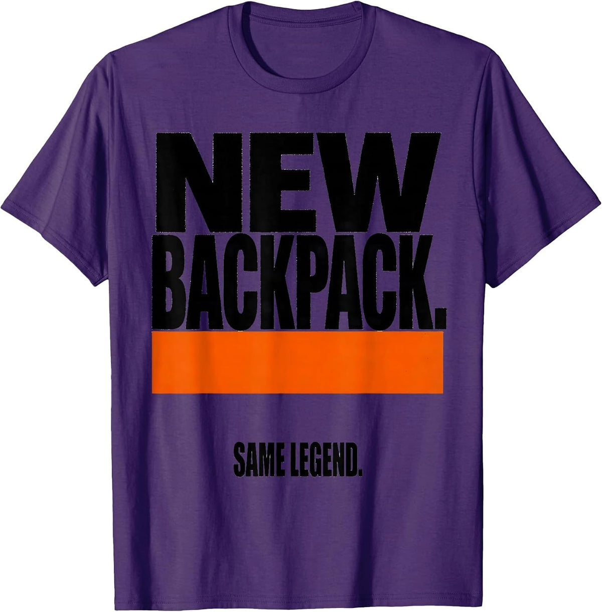 Men's New Backpack Same Legend Funny Teacher Back To School First T-Shirt - Purple