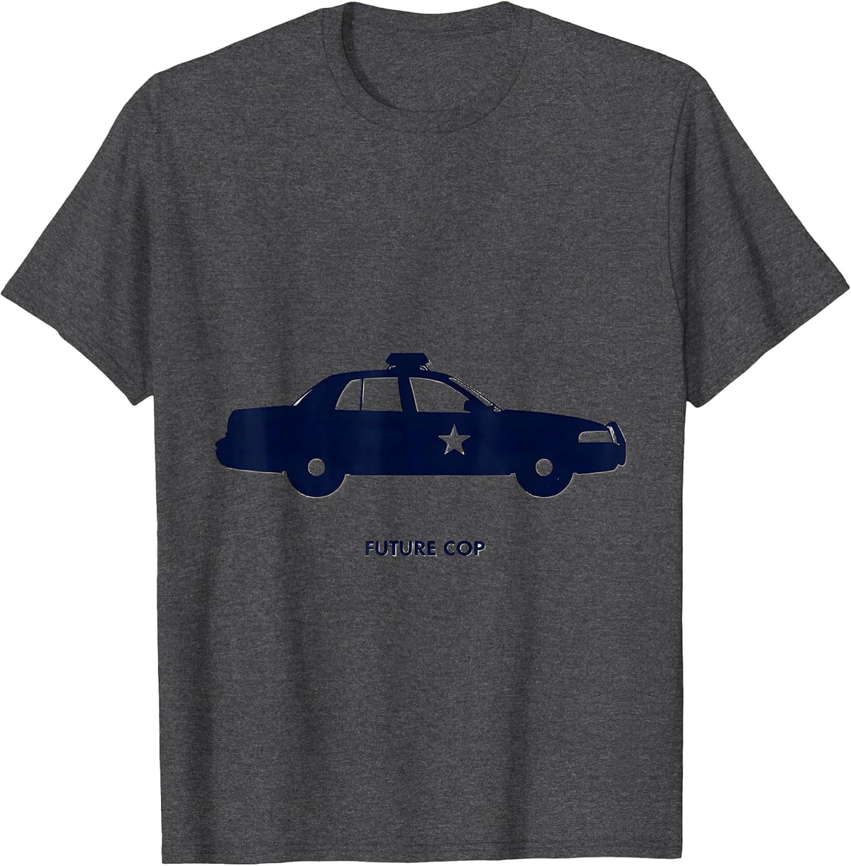 Future Cop Police Costume Halloween Officer Kids Toddler T-Shirt - Dark Heather Grey