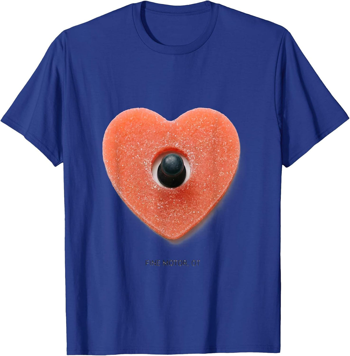 FINE MOTOR, OT Occupational Therapy Valentine Candy Heart T-Shirt - Royal Blue