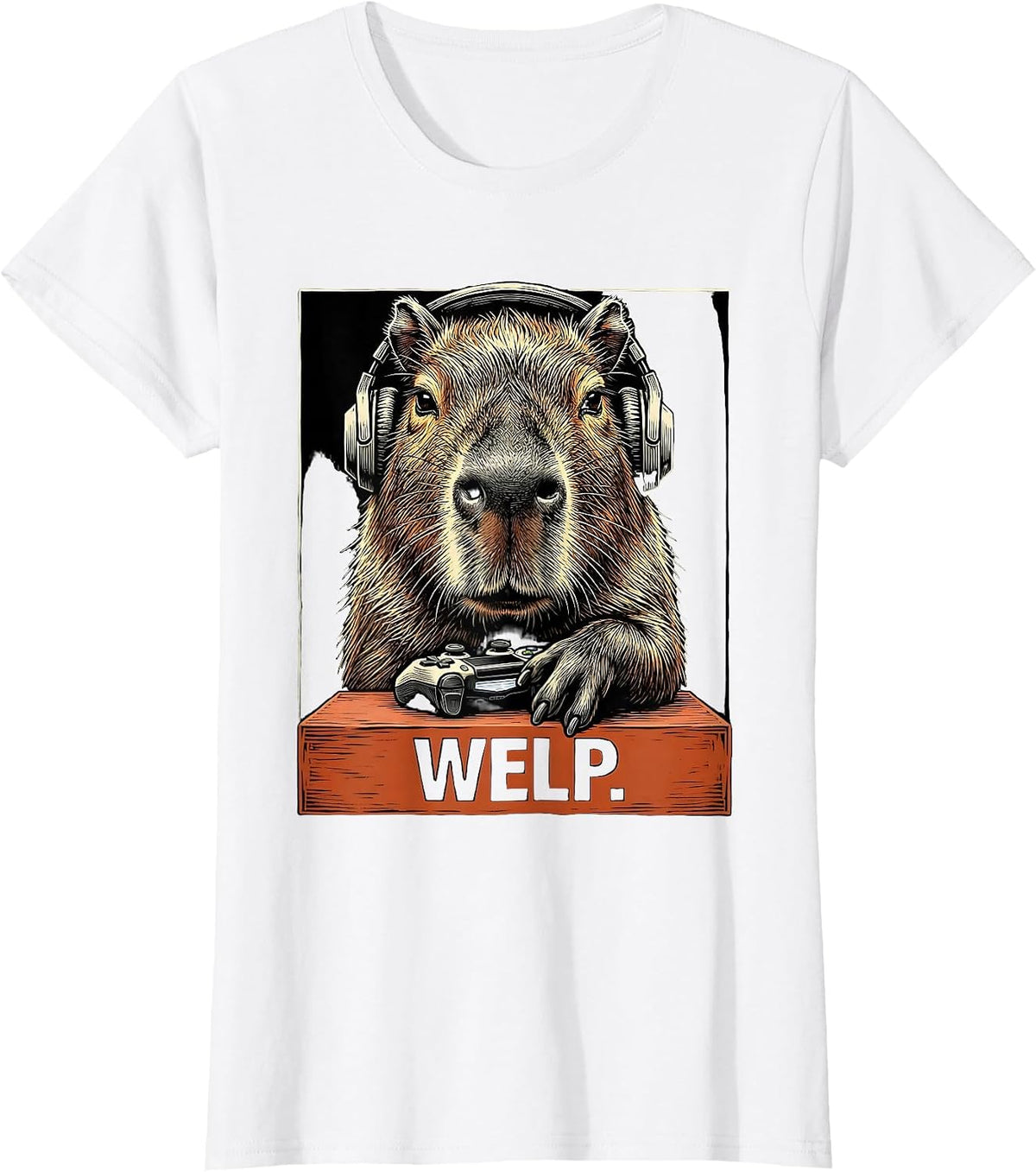 Welp Funny Capybara Gamer Meme Humor Video Games T-Shirt - White