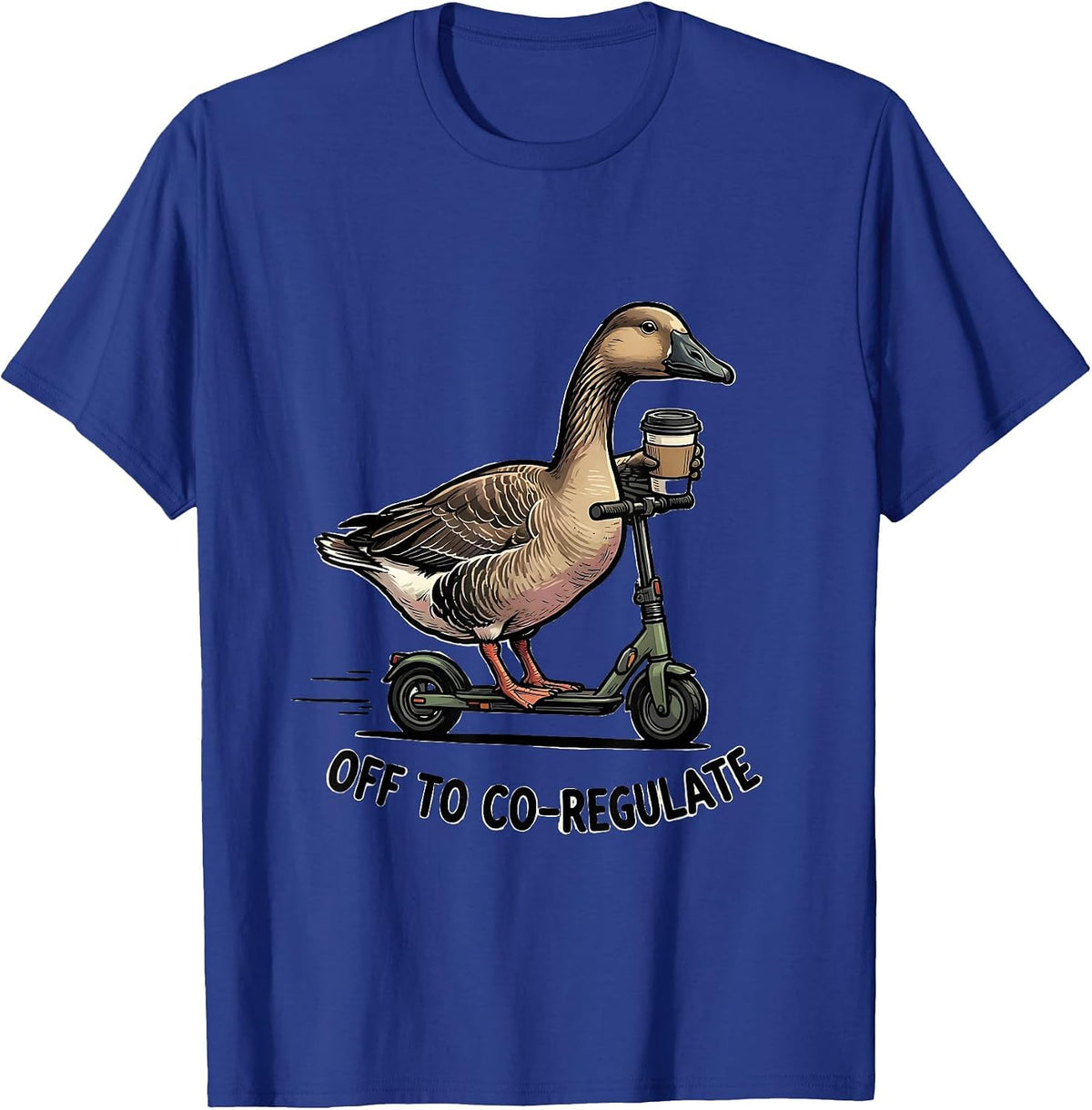 Off to Co-Regulate Funny Mental Health Counselor ABA Therapy T-Shirt - Royal Blue