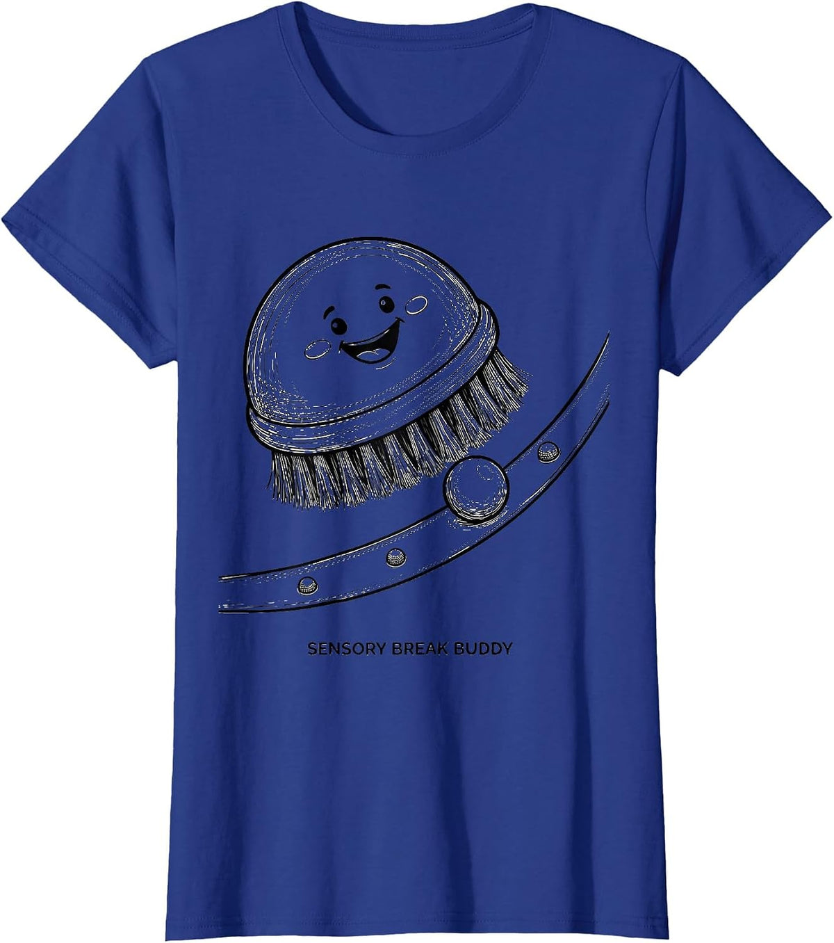 Women's Sensory Break Buddy Playful Occupational Therapy OT Student T-Shirt - Royal Blue