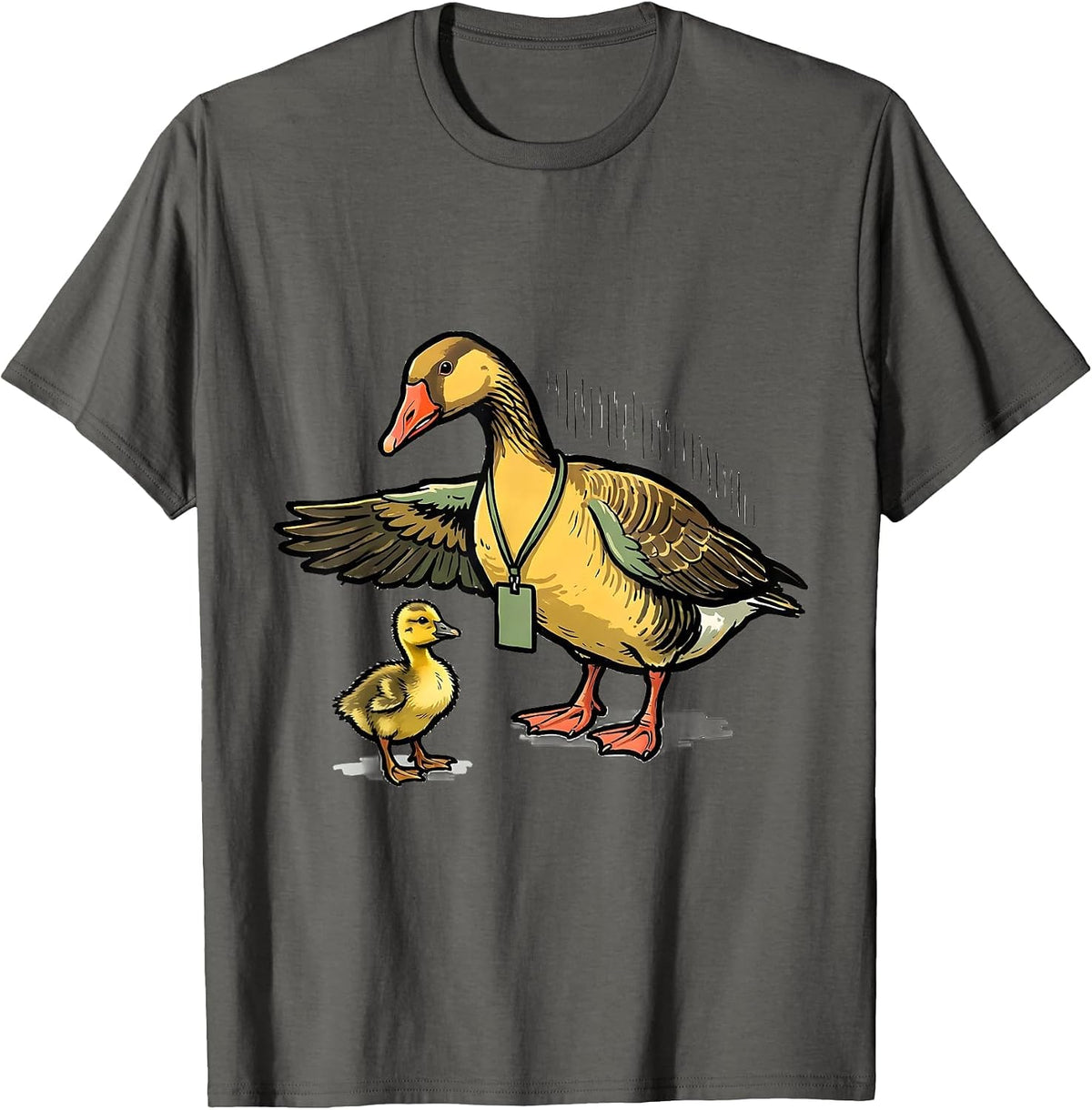 Men's Silly Goose Mental Health Counselor Funny Therapist T-Shirt - Asphalt Grey