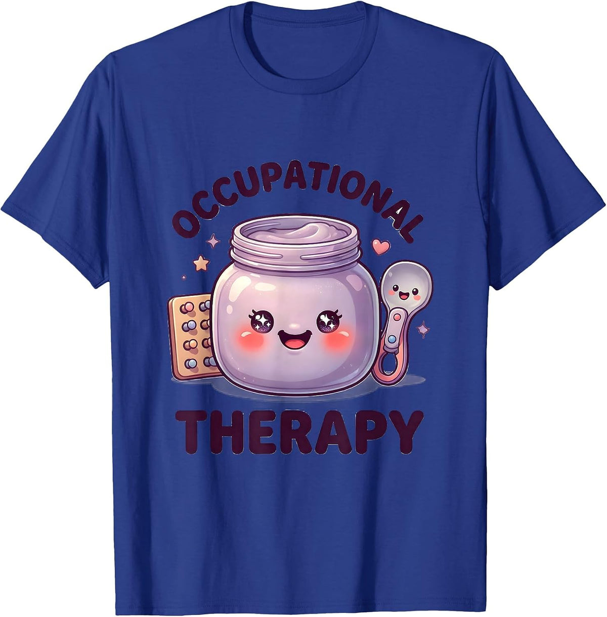Men's Occupational Therapy Cute Kawaii Pediatric OT Month T-Shirt - Royal Blue