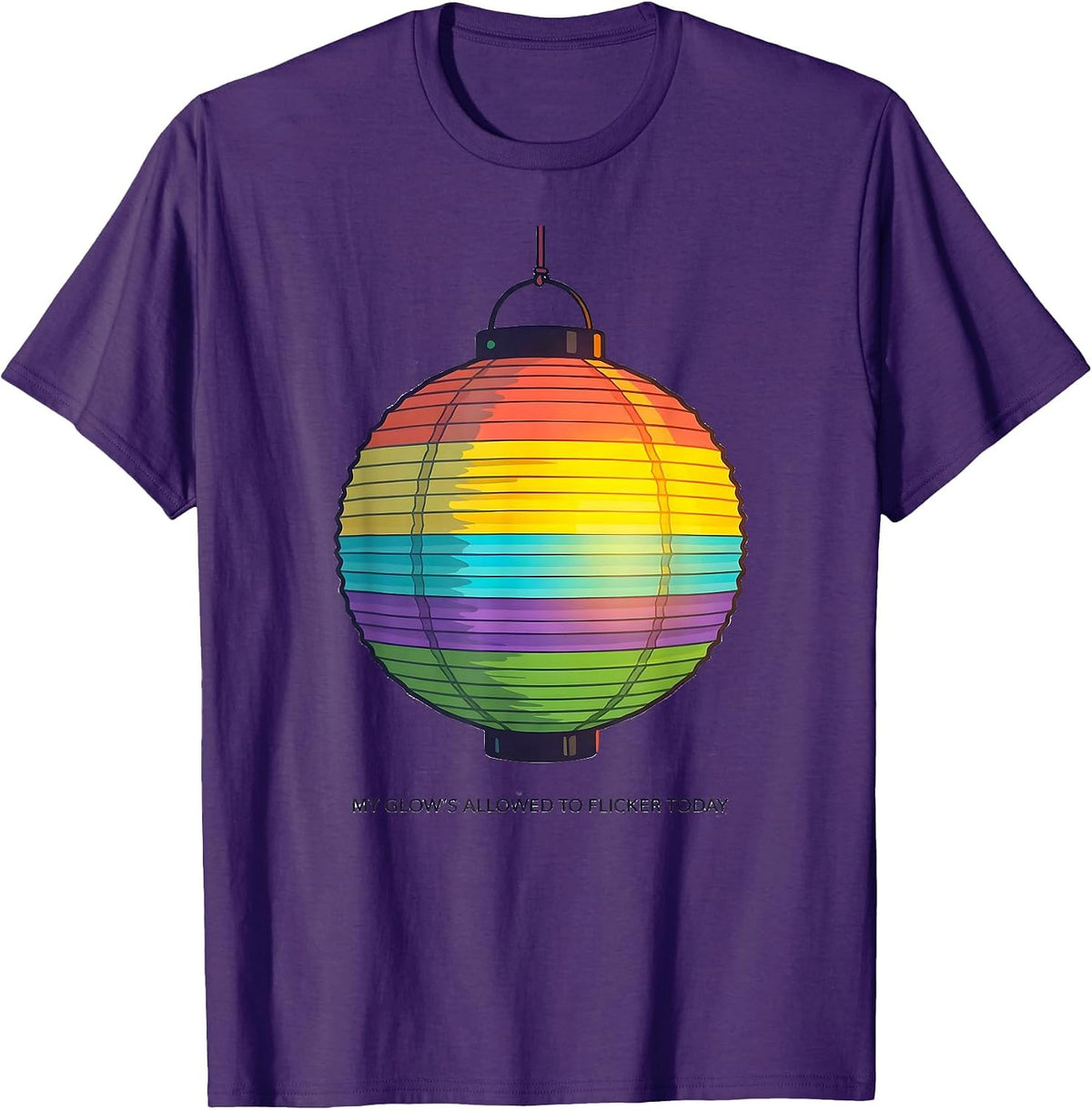 My Glow's Allowed To Flicker Today Colorful Mental Health T-Shirt - Purple