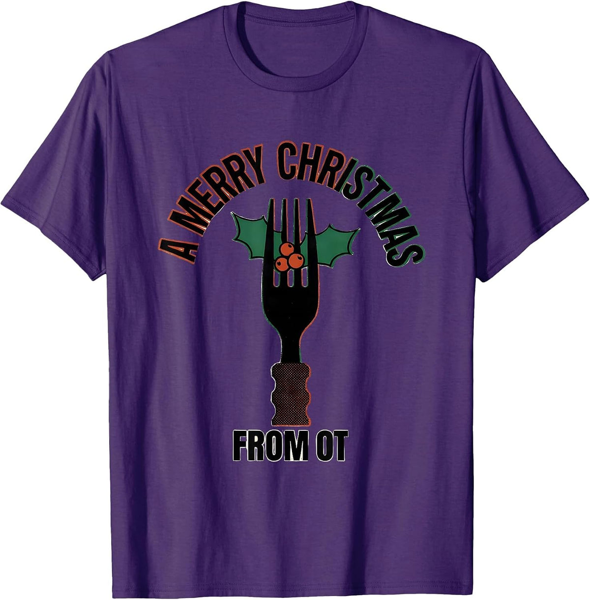 Men's A Merry Christmas From OT Funny Occupational Therapy T-Shirt - Purple