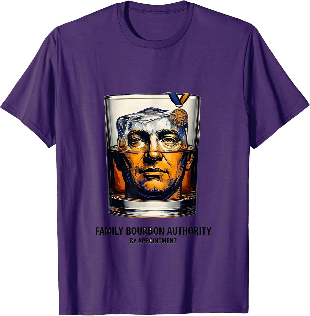 Family Bourbon Authority By Appointment Bourbon Lover T-Shirt - Purple