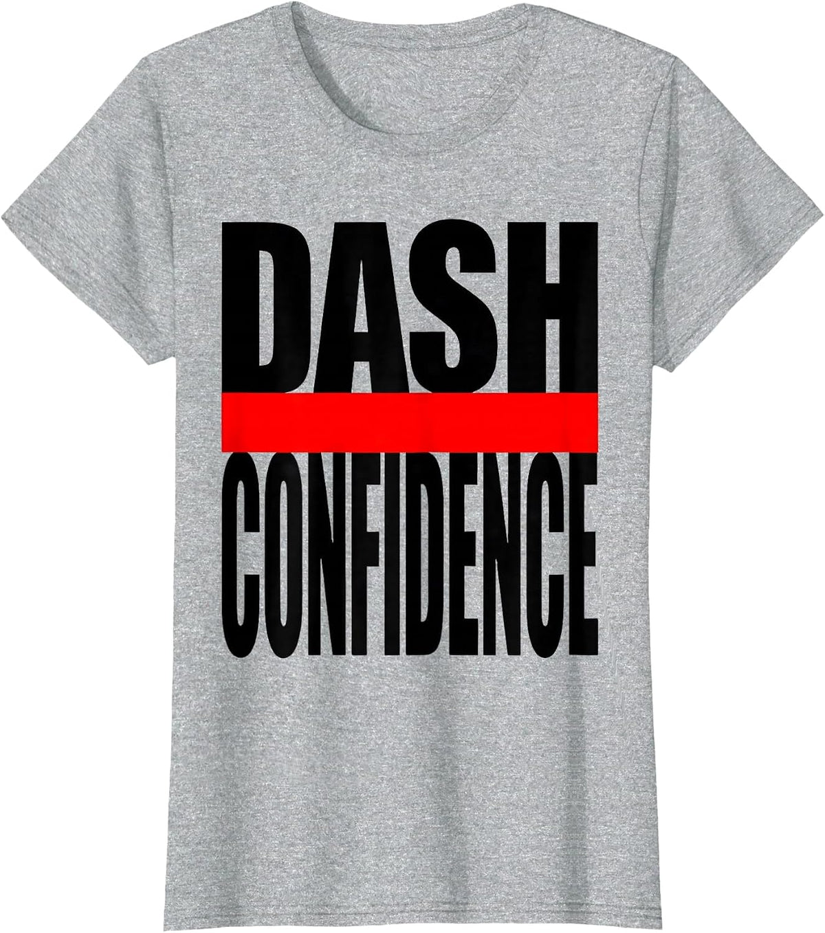 Women's Dash Of Confidence Funny Grammar Teacher English Punctuation T-Shirt - Heather Grey