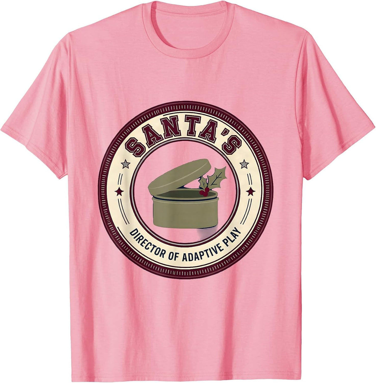 Men's Santa's Director of Adaptive Play Occupational Therapy T-Shirt - Pink